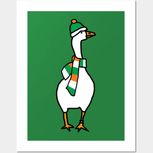 Irish Goose on St Patricks Day Posters and Art